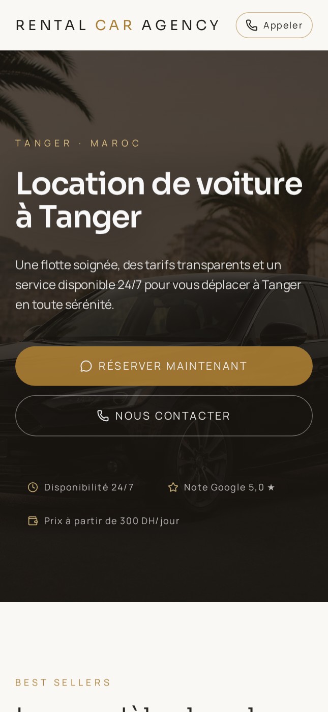 Aperçu mobile complet de Modèle Détroit